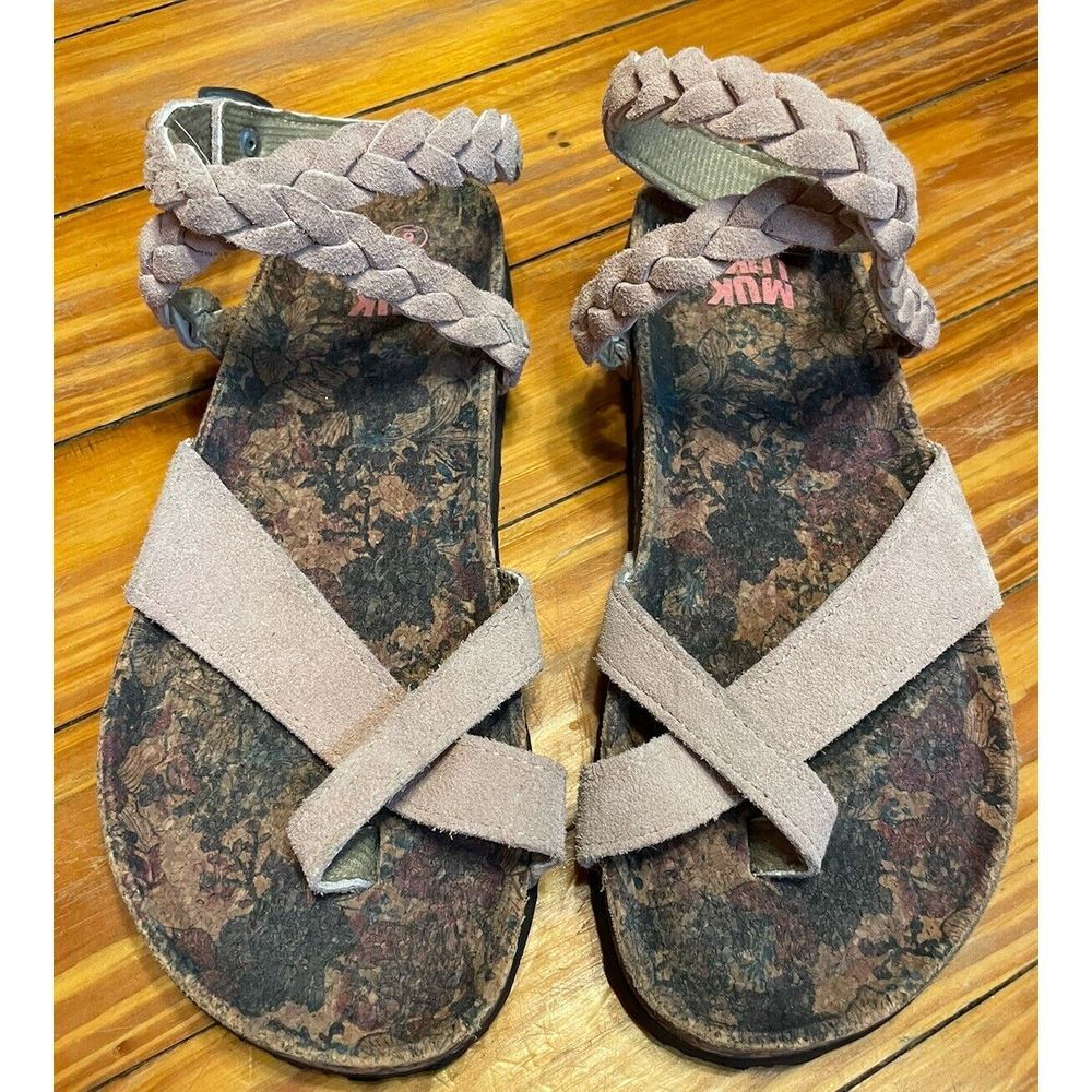 Muk Luks‎ Light Pink Gladiator Sandals Size 6-EUC